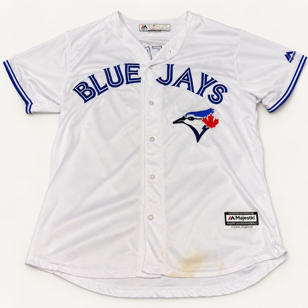 Majestic Toronto Blue Jays Vladimir Guerrero Jr #27 Jersey XL White MLB